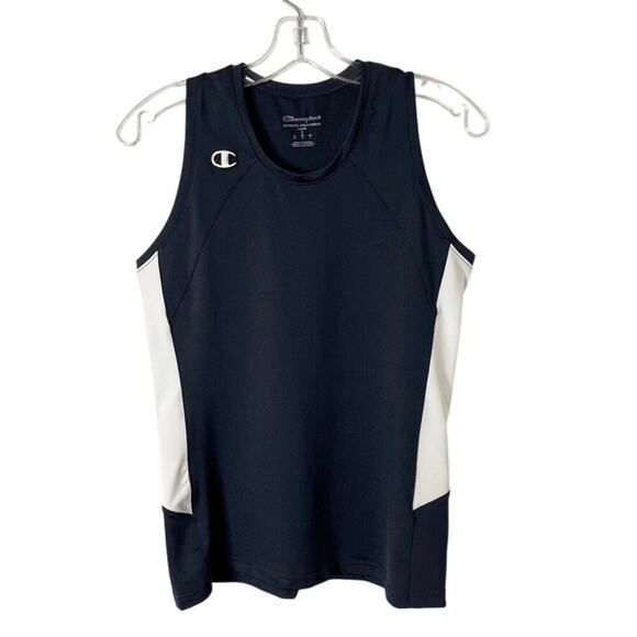 Champion Womens Fast Break Double Dry Racerback Jersey Tank Top Black Athletic S - Picture 1 of 5